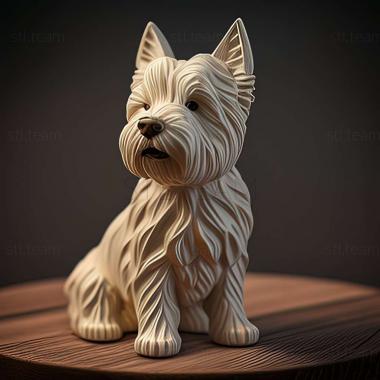 3D model WeHighland White Terrier dog (STL)